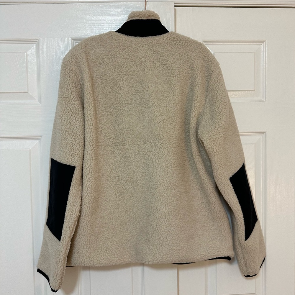 NWT Sonoma Sherpa Cream Jacket Full Zip in Large - Picture 6 of 9